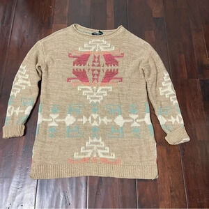 Lauren‎ Ralph Lauren Southwestern Aztec Sweater women’s PL